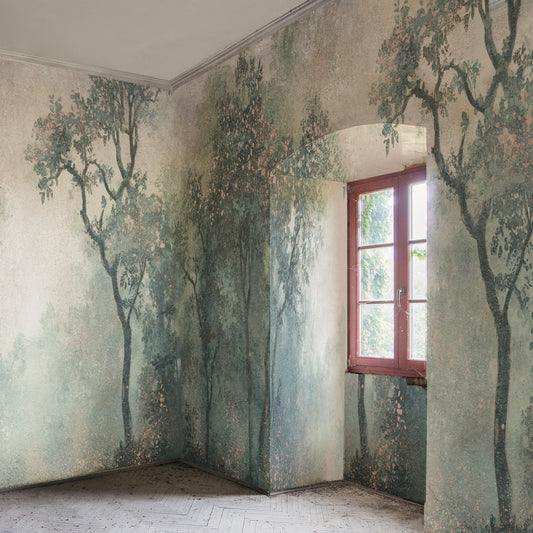 Carta da parati La nebbia - soggiorno, corridoio