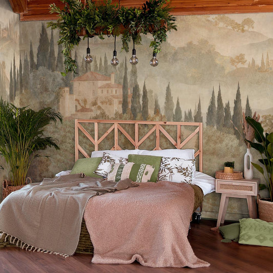 Carta da parati Flowerence - camera da letto