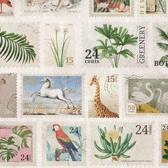 Papier peint timbres