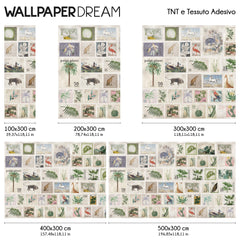 Papier peint timbres