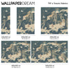 Oriental Toile Wall mural