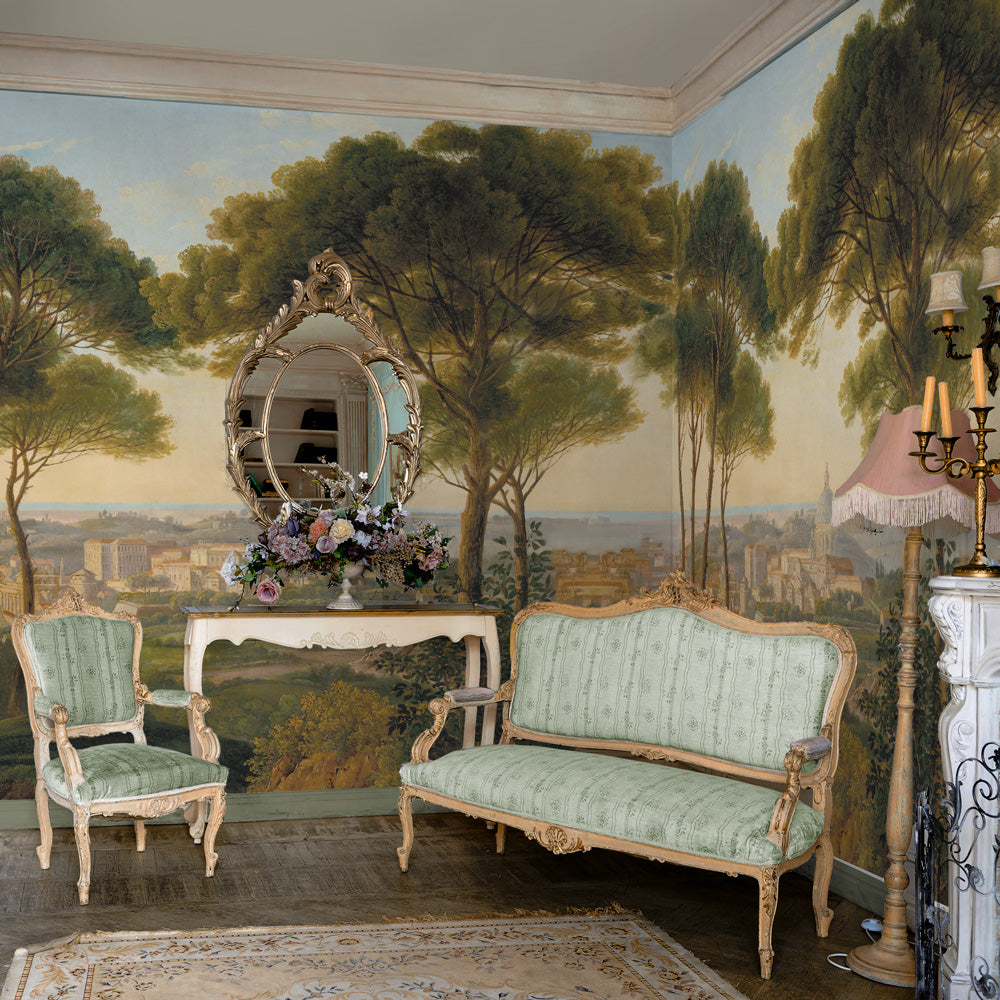 Carta da parati Veduta su Roma - soggiorno