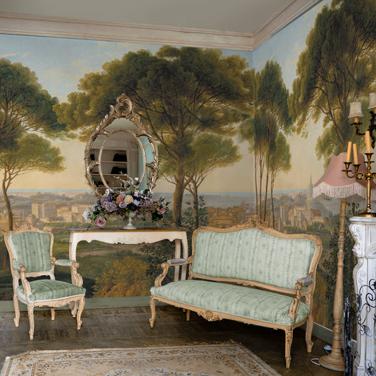 Carta da parati Veduta su Roma - soggiorno