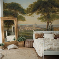 Carta da parati Veduta su Roma - camera da letto