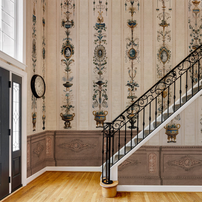 Carta da parati Boiserie Grotesque - scale