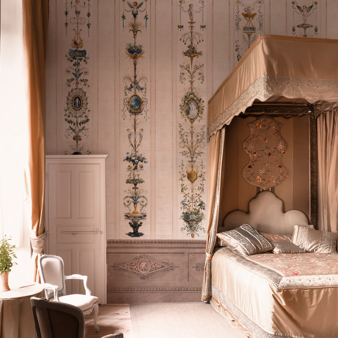 Carta da parati Boiserie Grotesque - camera da letto