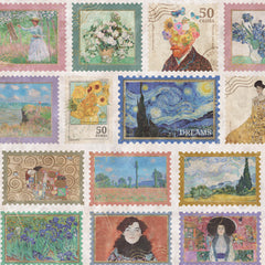 Carta da parati Collezione di francobolli