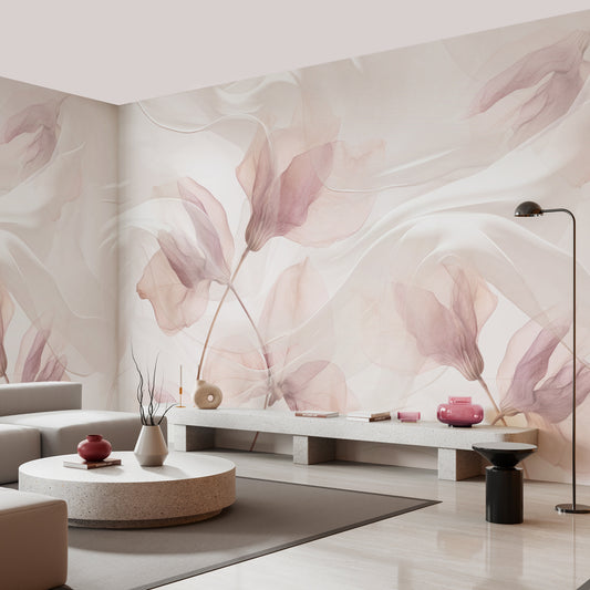 Carta da parati Ciclamini - soggiorno