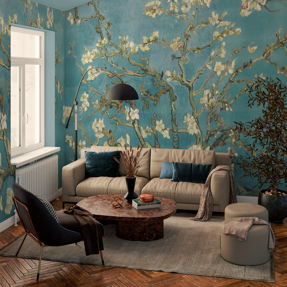 Carta da parati Rami di ciliegio - soggiorno, ufficio