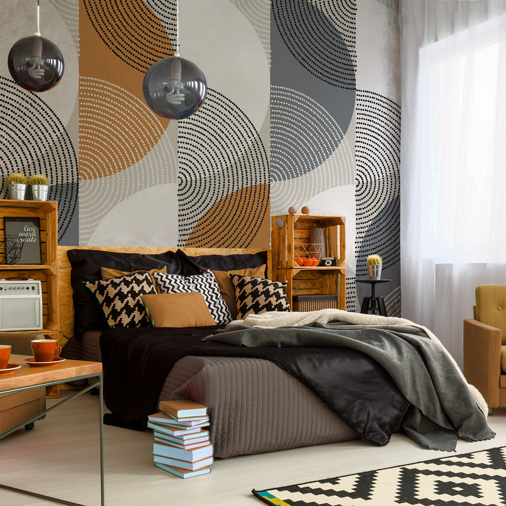 Carta da parati Mezzelune - camera da letto