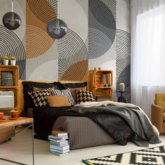 Carta da parati Mezzelune - camera da letto