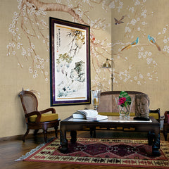 Carta da parati Fiori di neve - soggiorno, esercizi commerciali