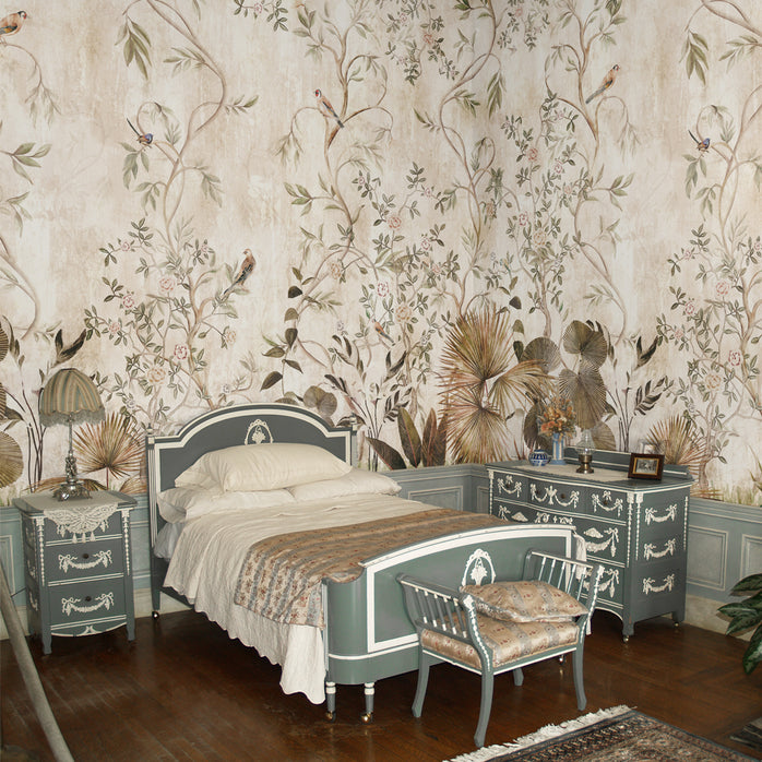 Carta da parati Chinoiserie Vintage - camera da letto