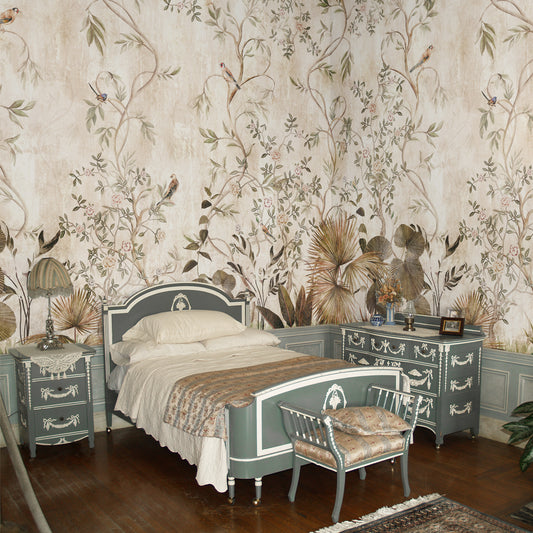 Carta da parati Chinoiserie Vintage - camera da letto
