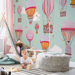 Carta da parati Mongolfiere in parata