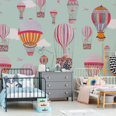 Carta da parati Mongolfiere in parata