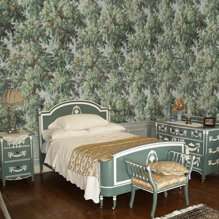 Carta da parati Toile Quercia - camera da letto