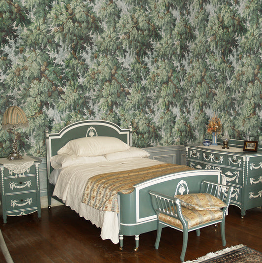 Carta da parati Toile Quercia - camera da letto