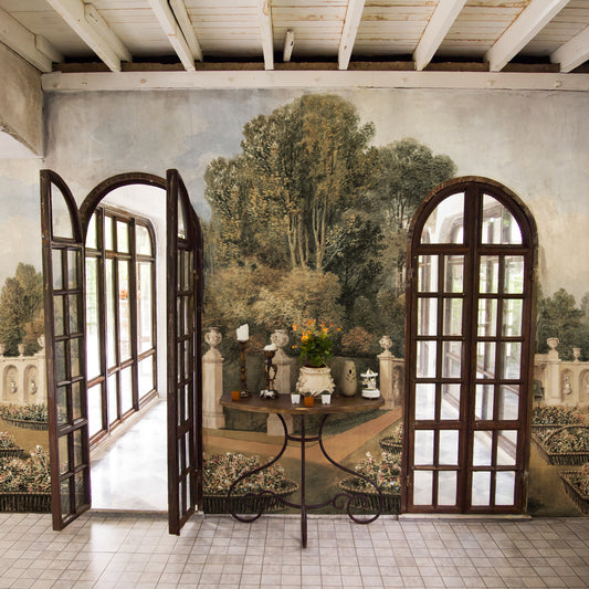 Carta da parati Giardino italiano - corridoio