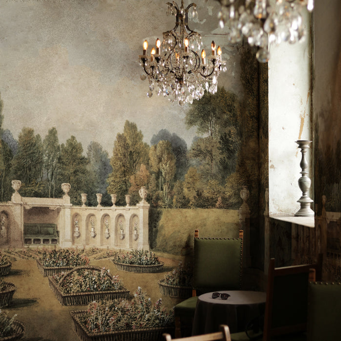 Carta da parati Giardino italiano - esercizi commerciali, locali pubblici, sala da pranzo