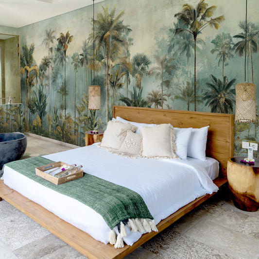 Carta da parati Paradiso selvaggio - camera da letto