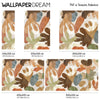 Wallpaper Painted Canvas
