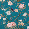 Carta da parati Chinoiserie ottanio