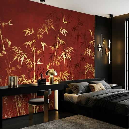 Carta da parati Red Passion - camera da letto
