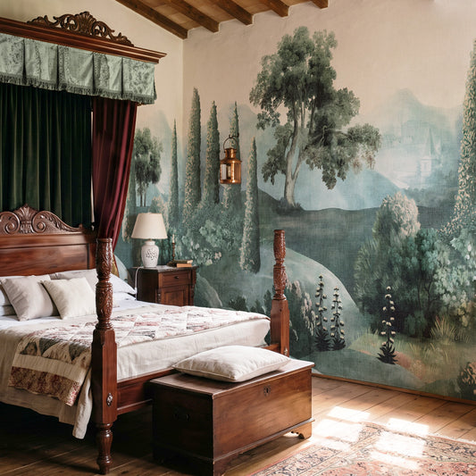 Carta da parati Paesaggio telato - camera da letto