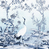 Behang Blauwe melodie
