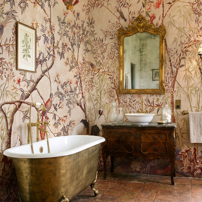 Carta da Parati Giardino di Giada - bagno