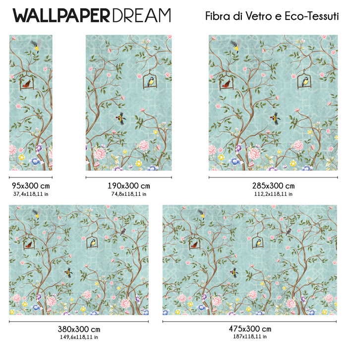 Carta da parati Shabby Spring dimensioni fibra di vetro