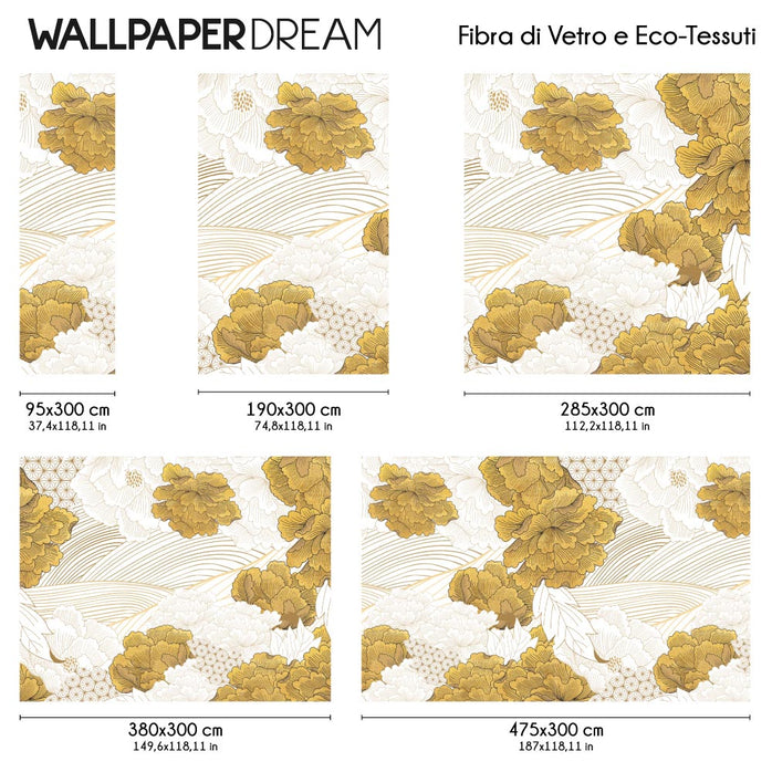 Carta da parati Japan Flowers dimensioni Fibra di Vetro