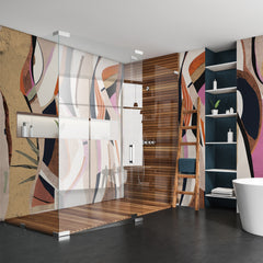 Carta da parati Natura astratta - bagno, box doccia