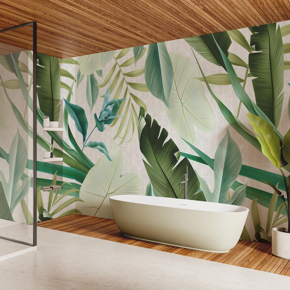 Carta da parati Pace pluviale - bagno