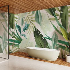 Carta da parati Pace pluviale - bagno