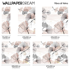 Fiberglass Wallpaper Floral lines