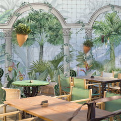 Carta da parati Serra tropicale - esterni, esercizi commerciali