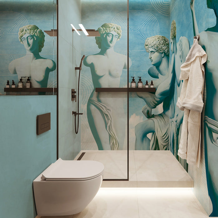 Carta da parati Classico Surrealista - box doccia, bagno