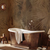 Carta da parati Leaves mural - bagno