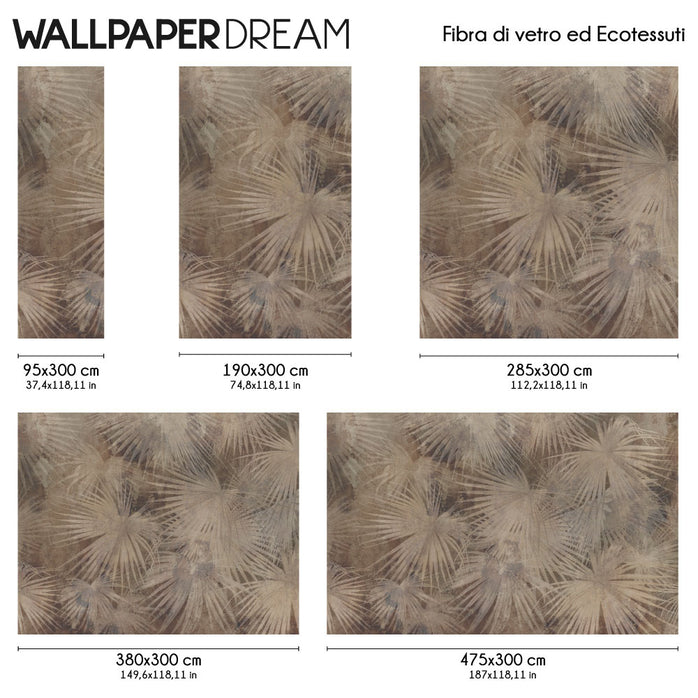 Carta da parati Leaves mural dimensioni