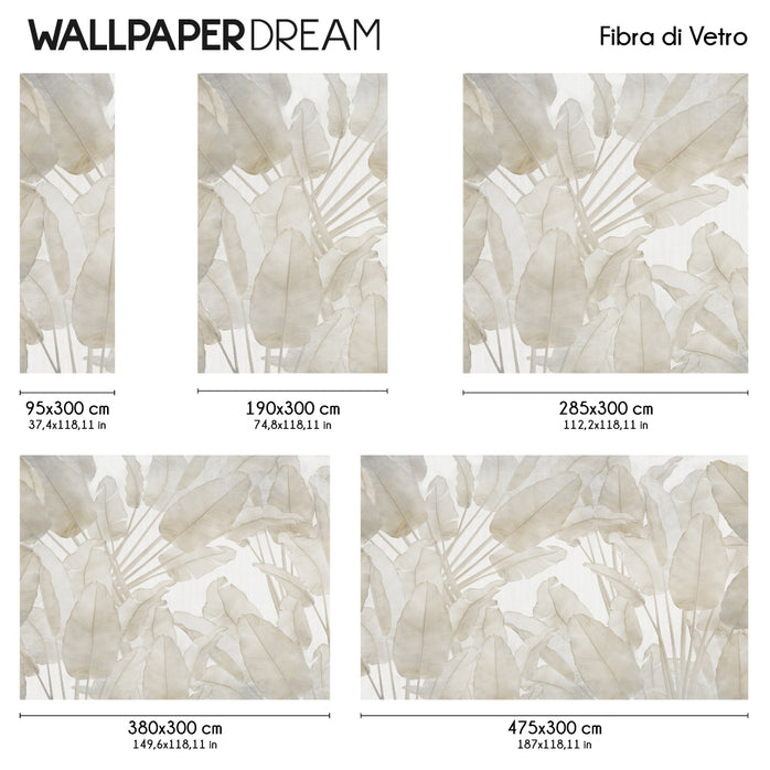Carta da parati Geometric Palm Dimensioni Fibra Vetro