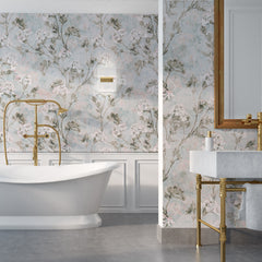 Carta da parati Floral Impression - bagno