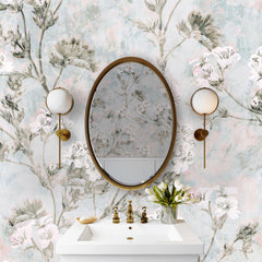 Carta da parati Floral Impression bagno 3
