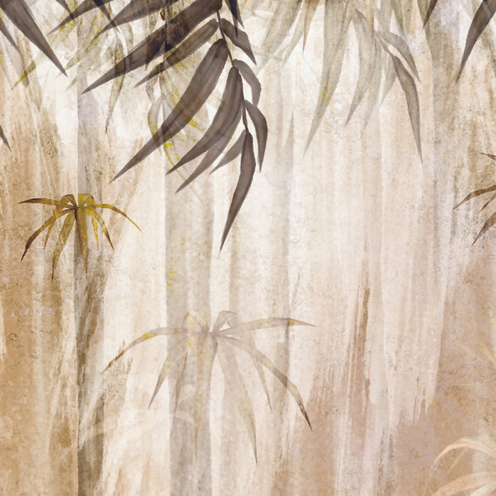 Carta da parati Vintage Bamboo Oasis dettaglio