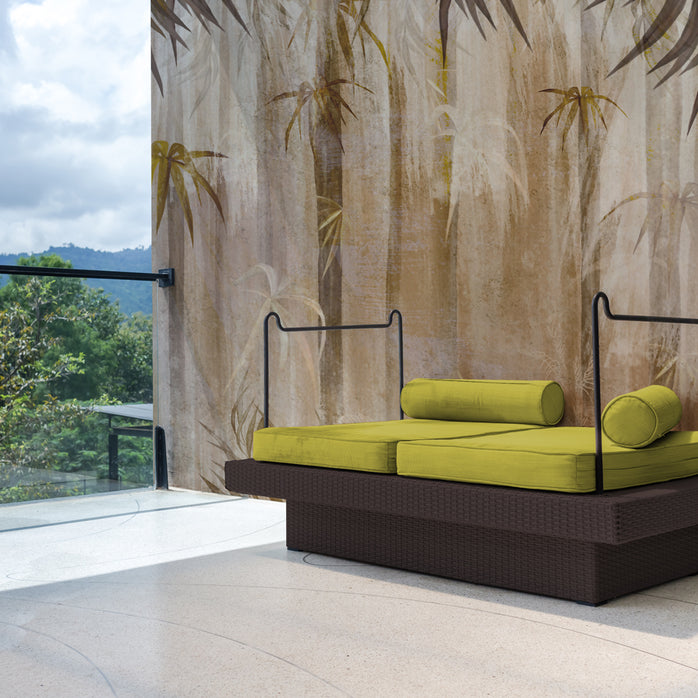 Carta da parati Vintage Bamboo Oasis - per esterni