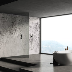 Carta da parati Bouquet etereo - bagno, box doccia