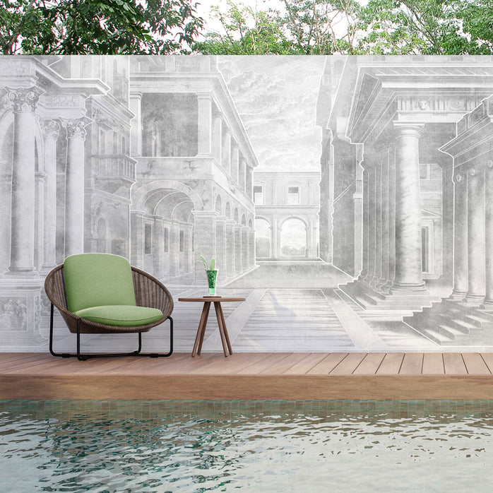Carta da parati Cortile romano - per esterni