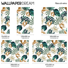 Tropical flowers Wall Mural