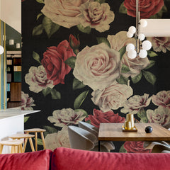 Carta da parati Roses Retrò - cucina